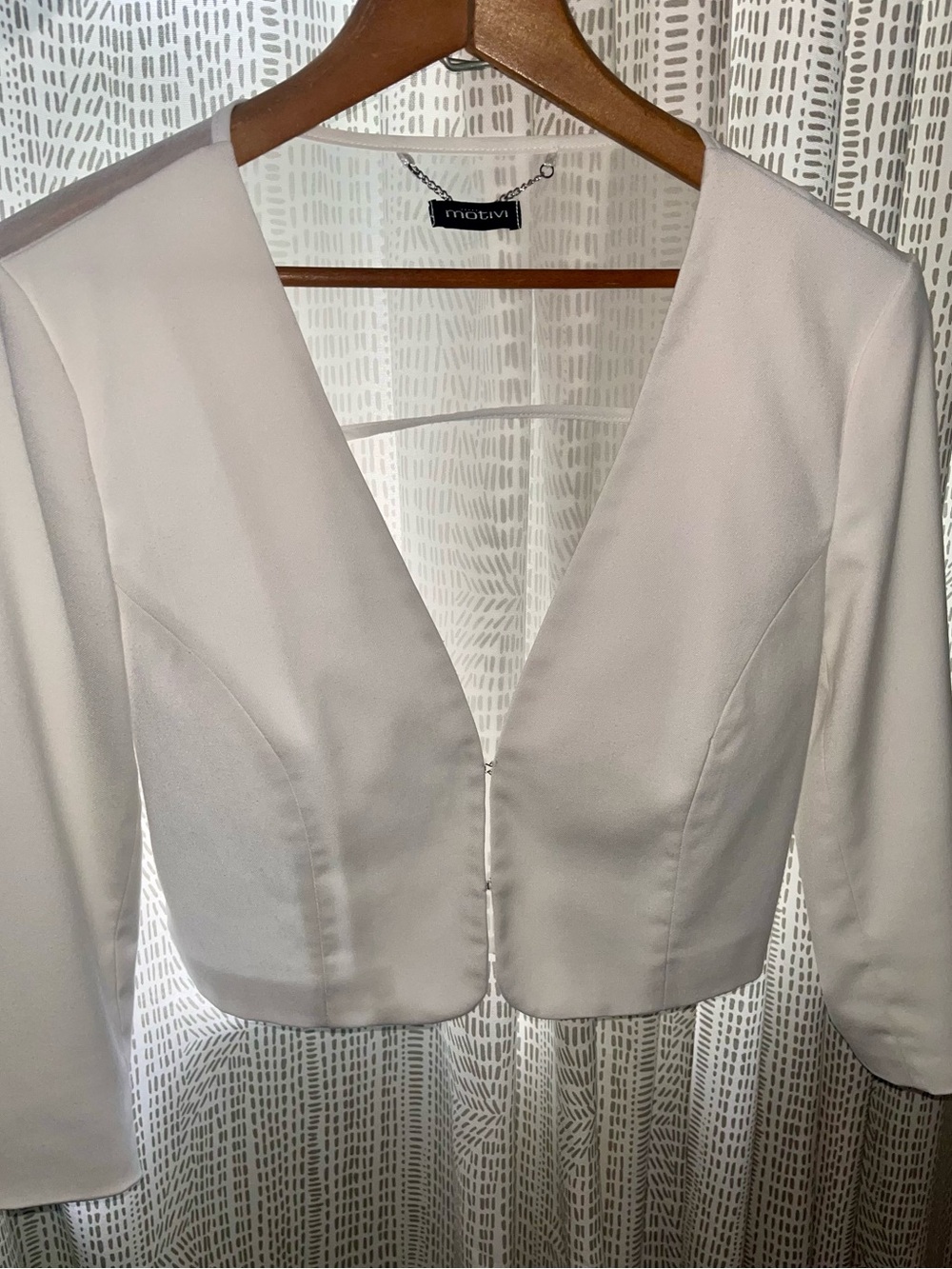 Archival Y2K Italian Motivi Cropped Corset Bolero Jacket- Sheer Back